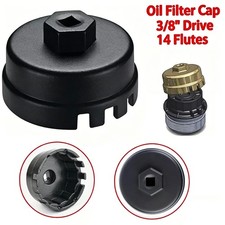 64.5MM 14 Flutes Oil Filter Cap Wrench Cup Socket Remover Tool Fits Toyota Lexus picture