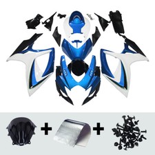ABS Fairings Kit for 2006 2007 Suzuki GSXR600 GSXR750 K6 07 Bodywork Blue White picture