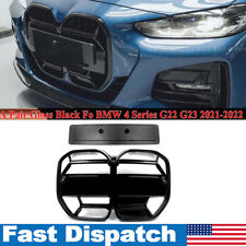 CSL Look Front Mesh Grille Grill For BMW 4 Series G22 G23 2021-2022 Glossy Black picture