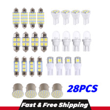 28Pcs LED Car Interior Inside Light For Dome Trunk License Plate Lamp Bulb Kit picture
