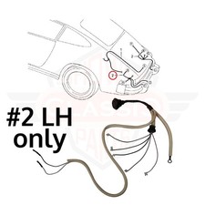 Tail Lamp Wiring Harness Left Side for 1978-1986 78-86 Porsche 911 US Spec picture