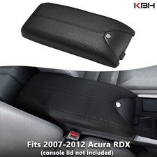 Fits 2007-2012 Acura RDX Leather Center Console Lid Armrest Cover Trim Black picture