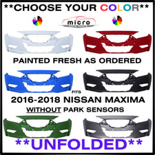 UNFOLDED FRONT BUMPER FOR 2016-2018 MAXIMA CHOOSE YOUR COLOR NI1000309 picture
