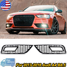 Pair Honeycomb Fog Light Cover Fit For Audi A4 B8.5 Standard Bumpers 2013-2016 picture