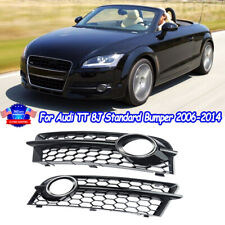 For Audi TT 8J 2006-2014 Front Fog Light Grille HONEYCOMB HEX Style Chrome Ring picture