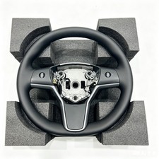 Plug & Play Heated Leather Steering Wheel for Tesla Model 3 Model Y 2017-2024 picture