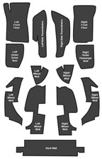 1968-75 Chevrolet Corvette Roadster Sound Deadener 13pc Mastic with Pad picture