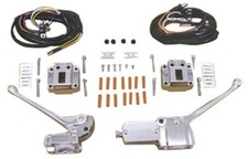 NEW OE STYLE CHROME HAND CONTROL KIT FOR 1972/1981 Harley Davidson With Switches picture