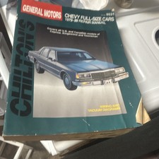 General Motors  Chevy Full Size Car 1979-1989 Repair Manual Chilton Book picture