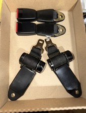 1984-1989 Porsche 911 Carrera Rear Seat Belt Set OEM Retractors Buckles picture