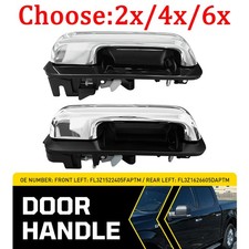 Chrome Black Exterior Outer Door Handle For 2015-22 Ford F-150 Front Rear 2-6X picture