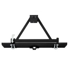 Rear Bumper with Tire Carrier & D-Ring Fit for 87-96 YJ & 97-06 TJ Jeep Wrangler picture