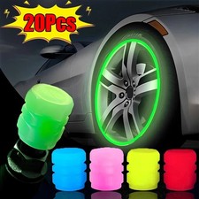 4PCS Fluorescent Car Bike Tire Valve Luminous Cap Valve Stem Caps Universal picture