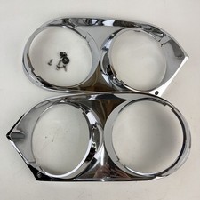 76- 1991 Jaguar XJS V12 Chrome Headlight Trim Bezel Surround Left & Right OEM picture