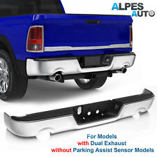1X Chrome Rear Bumper Assembly For 2009-2018 Ram 1500 w/ Dual Exhaust w/o Sensor picture