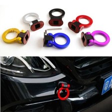 JDM Universal Car SUV Ring Track Racing Style Tow Hook Look Decoration RED picture