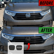 FOR 2018-2026 HONDA ODYSSEY FRONT EMBLEM SMOKE TINT OVERLAY PPF picture