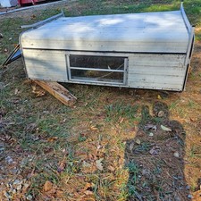 Vintage 70s-80s JCPenney Solid Short Bed Aluminum Camper Topper.  picture