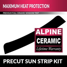 ALPINE CERAMIC PRECUT WINDOW TINT FOR AUDI A5 S5 CABRIOLET 10-17 SUN STRIP picture