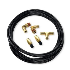 Air Line Service Kit 1/2 NPT Fittings 16 ft Tubing Inflation Valves Union Tee picture