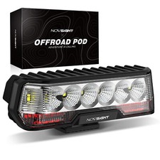 NOVSIGHT 6'' LED Integrated Reverse Brake Light Flood Beam IP68 for Cars Trucks picture