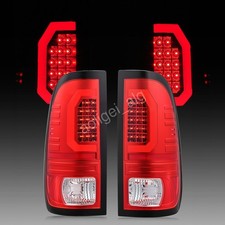 Fit 1997-2003 Ford F150 1999-2007 F250 F350 Red LED Tube Tail Lights Lamps picture
