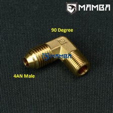 MAMBA 4AN 90 DEGREE BRASS ADAPTER FITTING for PRECISION PTE TURBO 6262 6266 6766 picture