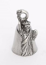 STATUE OF LIBERTY GUARDIAN BELL Fits Any Motorcycle Harley New York USA MADE picture