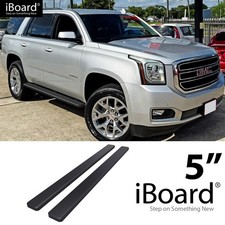 iBoard Running Board 5in Black Fit 00-20 Chevy Tahoe GMC Yukon picture