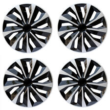 4 PCS Black & Silver Wheel Rims Cover Hubcap Hub Caps 16 inch Wheel Cover Hubcap picture