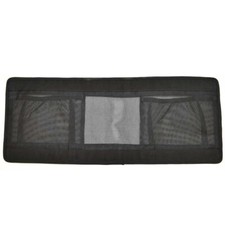 Excel Boat Seat Storage Pouch | 30 x 12 Inch Black Mesh Fabric picture