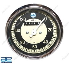 Black & Cream Face 120 MPH Speedometer Fits For BMW R25 R26 & R50-51 @US picture