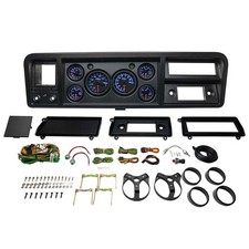 GlowShift 6 Gauge Set Dash Panel Cluster Pod Fits 73-79 Ford F100, Black 7 Color picture