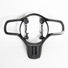 Real Carbon Fiber Steering Wheel Trim for Mitsubishi Evolution EVO X Lancer 08+ picture