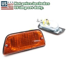 FIT 1972-79 DATSUN L/R 620 1600 UTE FRONT PARKING TURN SIGNAL LIGHTS AMBER PAIR picture