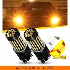 2-20X AUXITO 3157 LED Turn Signal DRL Parking Light Bulbs White Amber Plug&Play picture