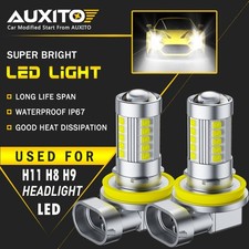 2-20PC Combo H11 LED Headlight Super Bright Fog Bulbs Kit White 20000LM Low Beam picture