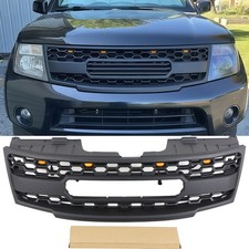Front Grille Fits For 2008 - 2012 Nissan Pathfinder Black Grill/ LED Light picture