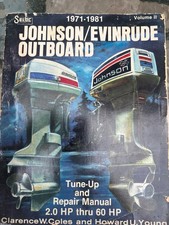 SELOC Johnson Evinrude Outboard tune up Repair Manual 1971-1981  2 -60 HP  USED picture