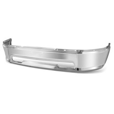 Fit 09-12 Dodge Ram 1500 Steel Front Bumper Face Bar w/o Fog Lamp Holes Chrome picture