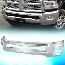 For 2010-2018 Dodge Ram 2500 3500 Front Bumper Face Bar w/ Fog Light Hole Chrome picture