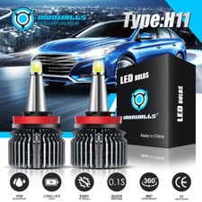 8-Sides H11 LED Headlight Super Bright Low Beam Bulbs Conversion Kit 6500K White picture
