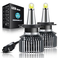 8-sides 360° H7 LED Headlight Bulb High Low Beam Super Bright 6500K 3000000LM 2x picture