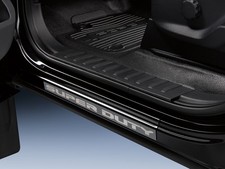 Ford 2pc Door Sill Plate Kit Super Duty 2023-2027 Black Platinum Stainless Steel picture