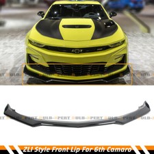 For 16-24 Camaro SS /19-24 LS LT RS Glossy Blk Front Bumper Lip Splitter Spoiler picture