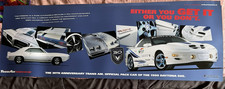 1969 79 1989 1999 PONTIAC FIREBIRD TRANS AM DEALER POSTER 30th Anniversary NICE picture