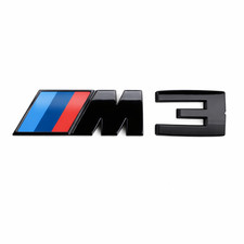 Gloss Black Trunk Emblem For BMW F80 G80 M3 Rear Decal Badge picture