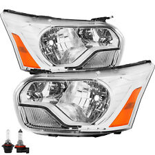 For 2015-2023 Ford Transit 150 250 350 Halogen Chrome Headlights  Set W/Bulbs picture