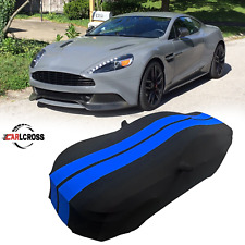 For Aston Martin Vanquish Blue black Full Car Cover Stretch Indoor Dust Proof A+ picture