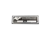 3X DATA PLATE FITS TO VINTAGE CLASSIC RUF AUTOMOBILE Gmbh #V403-8 picture